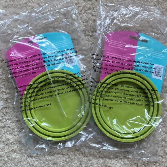 x2 Messy Mutts Messy Cats Silicone Cat & Dog Food Can Cover, Fits 2.5" to 3.3" - Picture 5 of 5